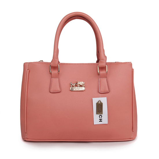 Coach In Saffiano Medium Pink Satchels AVY | Women